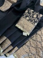 Antara (Banarasi tissue silk) - Luxe Black - Image 3