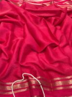 Bhumi (Semi Mysore crepe) - Hot pink - Image 2