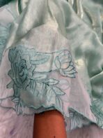 Aarohi ( Pure glass organza) - Turquoise - Image 2