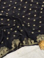 Aandal (Viscose dola silk) - Black