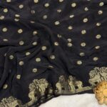 Aandal (Viscose dola silk) - Black