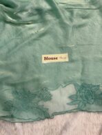 Aarohi ( Pure glass organza) - Turquoise - Image 6