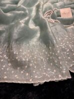 Darcey ( Pure glass organza) - Turquoise - Image 2