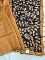 Anvita (Tussar silk) - Earthy Mustard