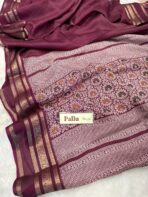 Bhumi (Semi Mysore crepe) - Wine - Image 4