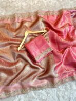 Sukhi (saree) - Peach & Mauve