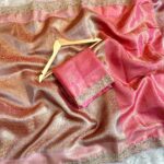 Sukhi (saree) - Peach & Mauve