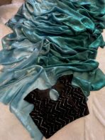 Aura (Dual tone space silk) - Peacock Blue