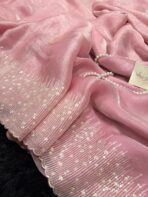 Darcey ( Pure glass organza) - Baby pink - Image 4