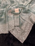 Darcey ( Pure glass organza) - Turquoise