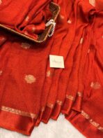 Aandal (Viscose Jute silk) - Ferrari red - Image 5