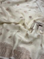 Aandal (Viscose dola silk) - Ivory - Image 2