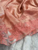 Aarohi ( Pure glass organza) -   Peach - Image 3
