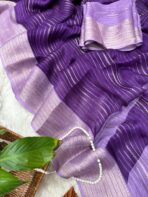 Bhumi (Semi Mysore crepe) - Violet - Image 2
