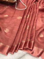 Aandal (Viscose Jute silk) - Burnt Peach