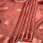 Aandal (Viscose Jute silk) - Burnt Peach