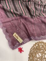 Athmika (Tussar by cotton) - Mauve - Image 3
