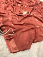 Aandal (Viscose Jute silk) - Burnt Peach - Image 2