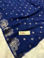 Aandal (Viscose dola silk) - Pepsi blue - Image 4