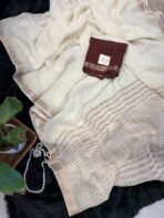 Elara ( Viscose georgette) - Pearl white - Image 3