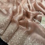 Darcey ( Pure glass organza) - Peachy