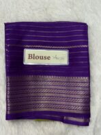 Bhumi (Semi Mysore crepe) - Parrot green - Image 6