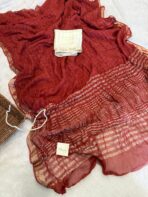 Elara ( Viscose georgette) - Burnt brown - Image 3