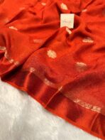 Aandal (Viscose Jute silk) - Ferrari red - Image 4