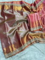 Sukhi (saree) - Salmon - Image 6