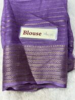 Bhumi (Semi Mysore crepe) - Violet - Image 5