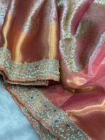 Sukhi (saree) - Salmon - Image 5