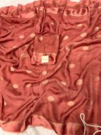 Aandal (Viscose Jute silk) - Burnt Peach - Image 3