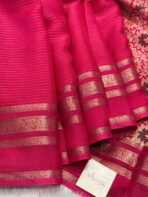 Bhumi (Semi Mysore crepe) - Hot pink - Image 3