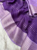 Bhumi (Semi Mysore crepe) - Violet