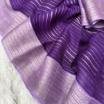 Bhumi (Semi Mysore crepe) - Violet