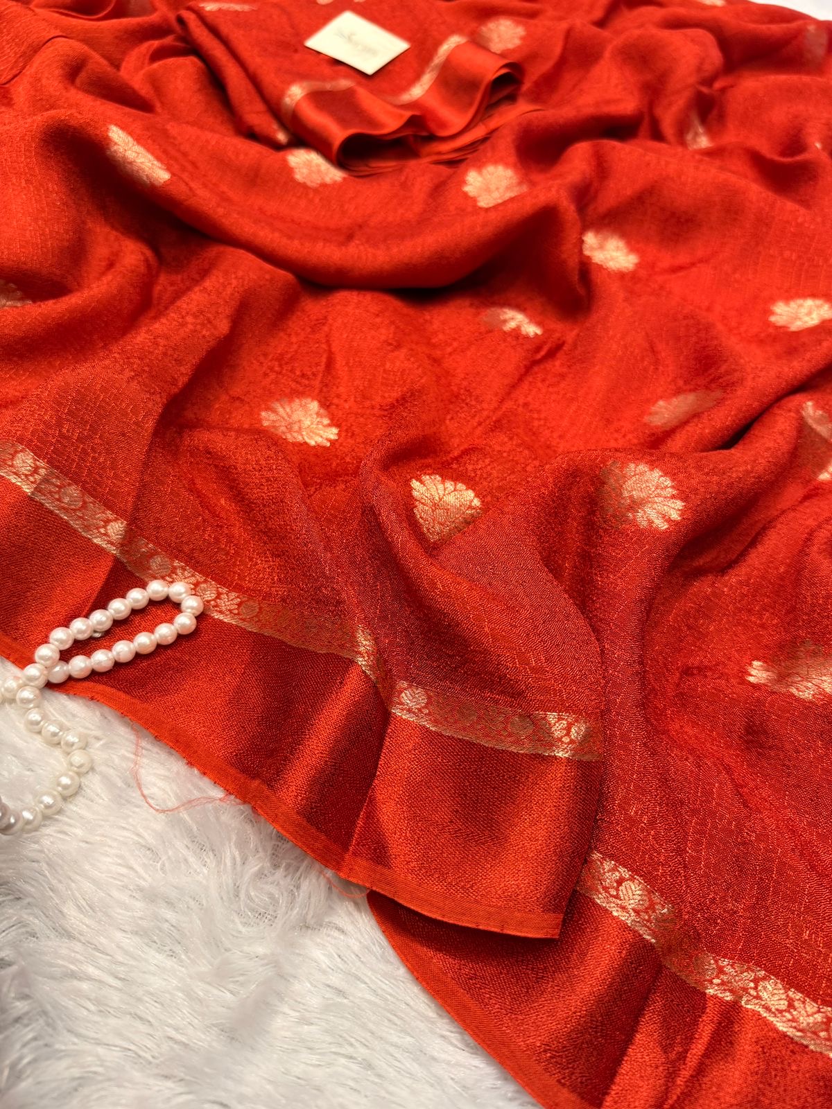 d3928fb9-95e5-4abe-babc-3897f7eaaea3 Aandal (Viscose Jute silk) - Ferrari red - Image 1