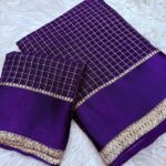 Dilruba (Viscose georgette) - Violet