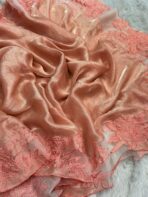 Aarohi ( Pure glass organza) -   Peach - Image 2