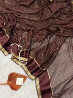 Dilruba (Viscose georgette) - Coffee bean - Image 3
