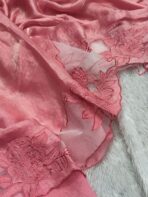 Aarohi ( Pure glass organza) -  Salmon - Image 2