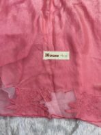 Aarohi ( Pure glass organza) -  Salmon - Image 5