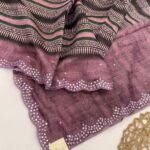 Athmika (Tussar by cotton) - Mauve