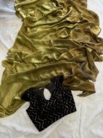 Aura (Dual tone space silk) - Golden Olive - Image 3