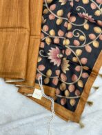 Anvita (Tussar silk) - Earthy Mustard - Image 4