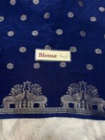 Aandal (Viscose dola silk) - Pepsi blue - Image 5