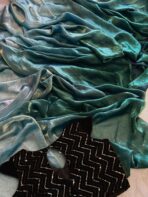 Aura (Dual tone space silk) - Peacock Blue - Image 3