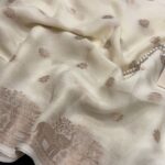 Aandal (Viscose dola silk) - Ivory